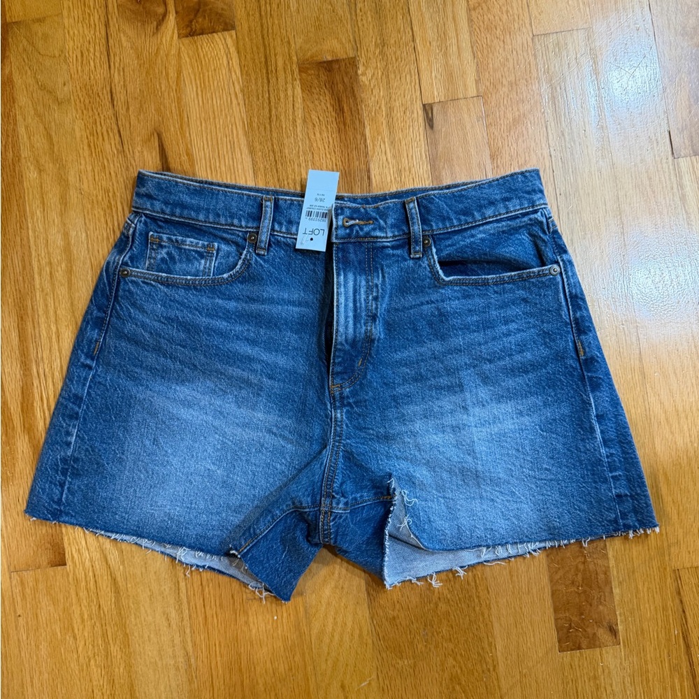 LOFT Classic Blue Jean Shorts - petite